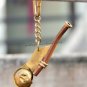 Boatswain Whistle With Wooden Box Bosun Call Pipe Brass / Harry Potter Gift