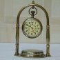 Antique Nautical Victorian London Brass Table Top Decor Clock