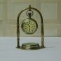 Antique Nautical Victorian London Brass Table Top Decor Clock