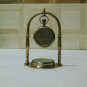 Antique Nautical Victorian London Brass Table Top Decor Clock