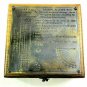 Antique Brass Marine Master Box & Nautical Compass Telescope Magnifying Glass