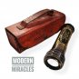 GILBERT & SONS Brass Kaleidoscope With Leather Case, Handmade Kaleidoscope