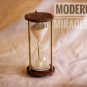 Antique Brass 5 Minutes Hourglass Sand Timer (Wooden Brass_6 x 3Inch)