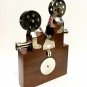 Antique Brass Projector Clock Nautical Style Maritime Ship Desk Clock Office Dec