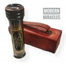 Brass Kaleidoscope With Leather Case, Handmade Kaleidoscope,Working Kaleidoscope
