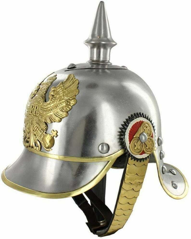 Armour Helmet German PICKELHAUBE Prussian Helmet Base Long Spike World War 1