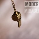 Set of 5 Antique Handmade Brass Whistle Key Chain Ring Gift Souvenir Vintage