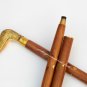 Brass Duck Head Handle Walking Stick Vintage Wooden Cane Designer Antique Gift