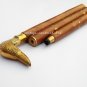 Brass Duck Head Handle Walking Stick Vintage Wooden Cane Designer Antique Gift