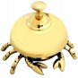 Vintage Antique Brass Crab Bell Hotel Counter Reception Bell Teacher Desk Bell