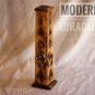 Set of 5 Tall Wooden TOWER INCENSE Decor Stick Cone Holder Stand Ash Catcher Hand Carved
