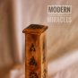 Set of 5 Tall Wooden TOWER INCENSE Decor Stick Cone Holder Stand Ash Catcher Hand Carved