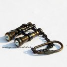 Set of 5 Vintage Binocular Brass Key Chain Marine Antique Monocular Key Ring