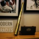 NAUTICAL SPYGLASS TELESCOPE BRASS VINTAGE WITH WOODEN BOX TELESCOPE