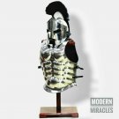 KNIGHT 300 MEDIEVAL ROMAN ARMOR HELMET SPARTAN COSTUME W/ MUSCLE JACKET haloween