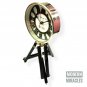 Black Wooden Tripod Desk Clock Vintage Antique Nautical Maritime Clock Decor