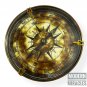 Antique Brass Sand Timer Vintage Nautical Decorative Hourglass with Compass