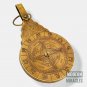 Antique Finish English Arabic Calendar Navigation Astrolobe Globe Astrological