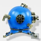 Antique BLUE Full size Divers Diving Helmet Scuba US Navy Divers Scuba for Decor