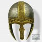 Medieval Armor Gold Brass Helmet LARP gothic Persian Halloween Vintage Knight Ax