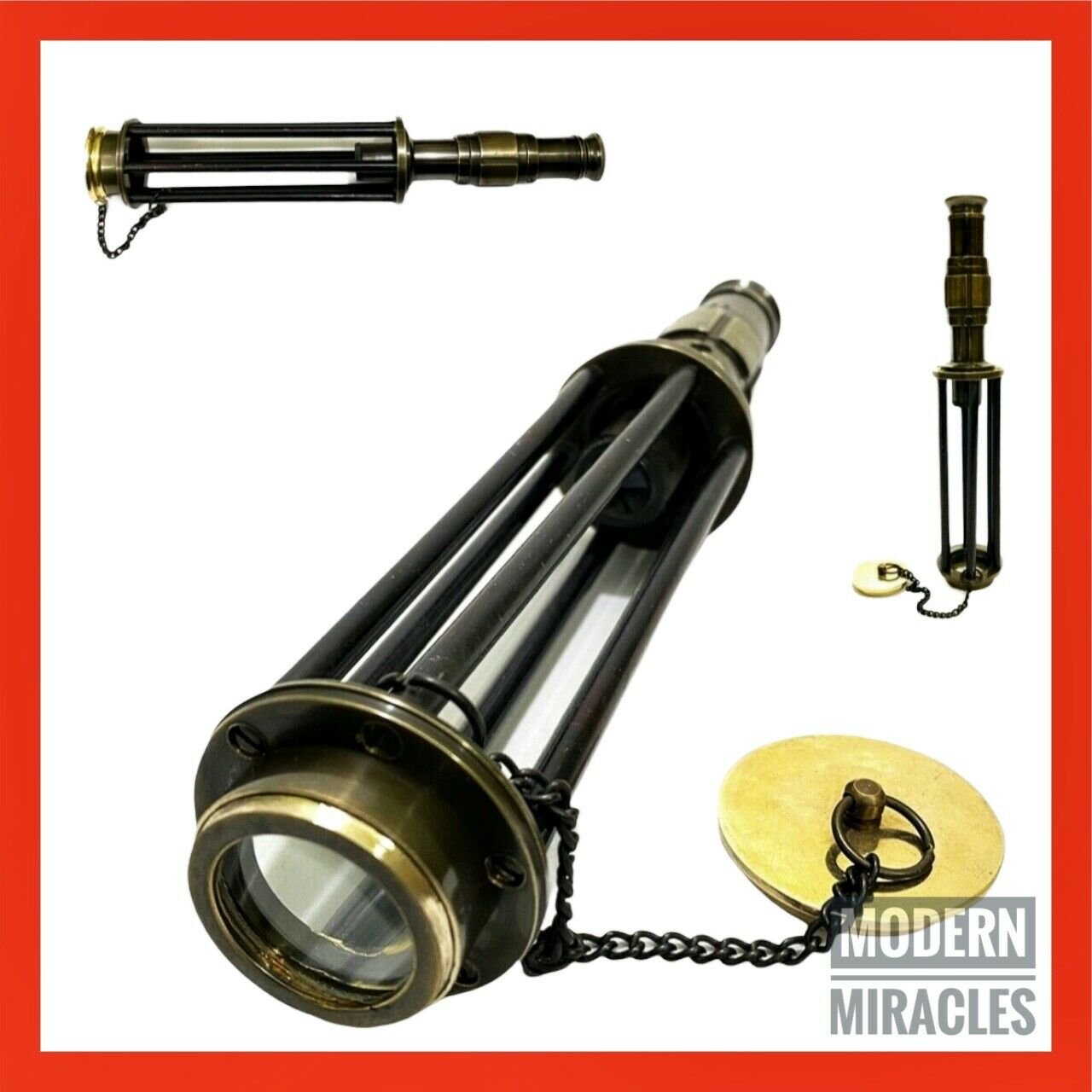 10" Nautical Brass Telescope Classic Vintage Telescope peaky blinders style gift