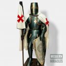 Medieval Black Antique Wearable Suit Of Armor Crusader Gothic Full Body Armour