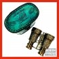 Antique Brass Engraved Binocular Nautical Maritime With Antique Leather Bag Gift