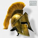 Medieval Greek Corinthian Armor Helmet With Plume Armour Knight Spartan Helmet