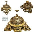 Antique Nautical Tabletop Brass Table Desk Bell Office / Hotel Decor Collectible