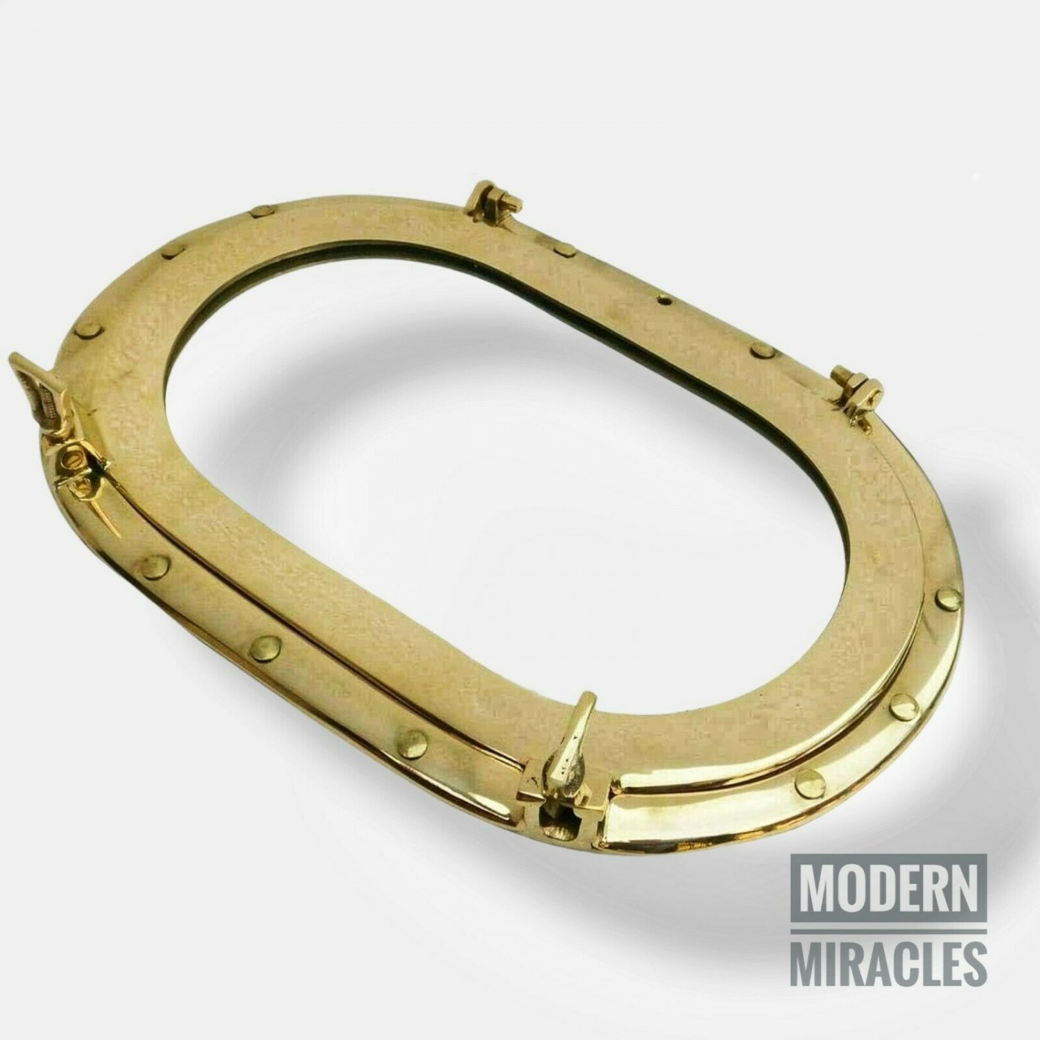 Large Brass Porthole Nautical Maritime Boat Ship Porthole Window Wall Mirror