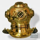U.S Navy Mini Divers Diving Helmet Brass Finish Diving Divers Helmet Halloween