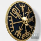Medieval Skull Viking Wooden Shield Heavy Metal Fitted (GOT) Ragnar Cosplay Gift