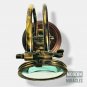 Nautical Brass Adjustable Magnifying Glass, Classic Antique Magnifier Antique