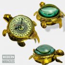 Vintage Brass Antique Turtle Style Desk Clock for Office home Decor gift Marine