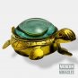 Vintage Brass Antique Turtle Style Desk Clock for Office home Decor gift Marine