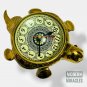 Vintage Brass Antique Turtle Style Desk Clock for Office home Decor gift Marine