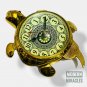 Vintage Brass Antique Turtle Style Desk Clock for Office home Decor gift Marine