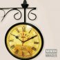 10" Victoria Station Double Sided Railway Clock Functional Clock Home Decor