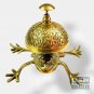 Antique Brass Frog Style Desk Bell Nautical Hotel Counter Reception Service Bell