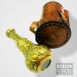 Antique Maritime Brass Engraved Pocket Telescope Nautical Spyglass Leather Case