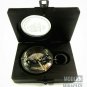 Handmade DOLLOND LONDON Antique Maritime Brass Pocket Compass with Wooden Box