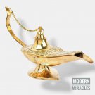Brass Aladdin Genie Oil Lamp Decorative Aladdin Chirag Incense Burner Christmas