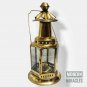 11" Antique Oil Ship Lantern Nautical Brass Persian Port Lantern Arabic Maritime