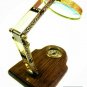 Maritime Brass Magnifying Glass on Wooden Base with Compass Nautical Decor Item