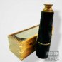 Antique Maritime Leather Telescope 32" Victorian Handheld Spyglass in Wooden Box