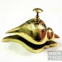 Nautical Brass Sea Shell Service Bell Ornate Hotel Front Desk Calling Bell Decor
