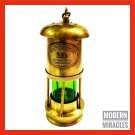 Vintage Brass Minor Lamp Antique Nautical Ship Boat Light Lantern Home Decor