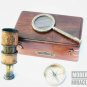 Nautical Antique Set Of 3 Brass Telescope Hand Held Magnifying Lens & Compass