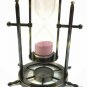 Antique Vintage Brass Wheel Sand Timer Hourglass Collectible Decorative Item