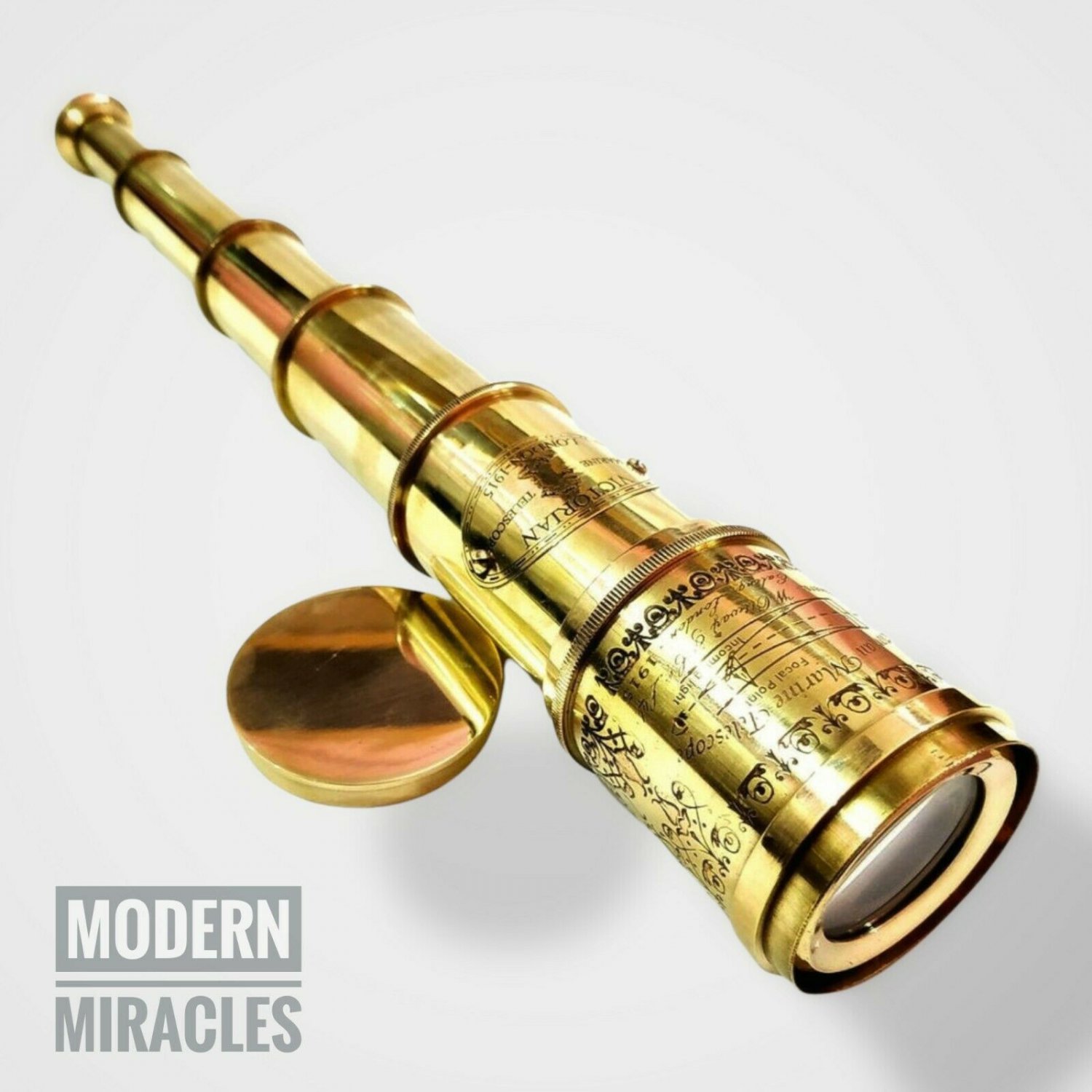 18" Nautical Antique Brass Victorian Marine Telescope London 1915 Spyglass Scope